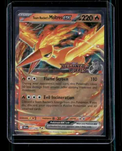 Pokemon Team Rocket's Moltres ALL 3 UPC Stamped PROMOS SIR 229/182 208/182 031/1 - Image 5