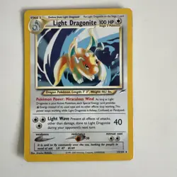 Pokemon TCG Light Dragonite - Neo Destiny 14/105 Holo Unlimited - Holo Rare - Image 1