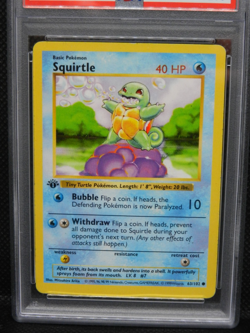 👾 SQUIRTLE 1st EDITION | PSA 5 EX | VINTAGE | 1999 Pokemon Base Set #63 - Image 2