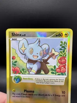 Pokemon TCG Shinx 98/123 Mysterious Treasures Reverse Holo - HP/Damaged - Image 3