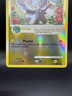 Pokemon TCG Shinx 98/123 Mysterious Treasures Reverse Holo - HP/Damaged - Image 4