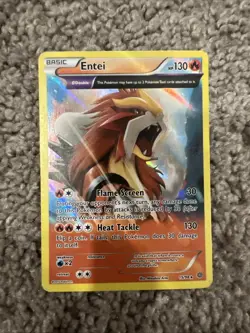 Pokemon Entei 15/98 XY Ancient Origins Reverse Holo MP - Image 1