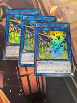 YUGIOH - DRAGUNITY KNIGHT ROMULUS X3 - ULTRA RARE - 1ST/UNL - NM - RIRA - Image 1