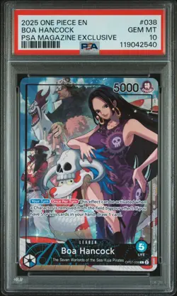 Boa Hancock Psa Magazine Exclusive PSA 10 2025 One Piece Promos #038 - Image 1