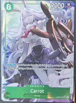 Carrot EB04-013 SR Alternate Art - One Piece TCG OP14 The Azure Sea’s Seven - Image 1