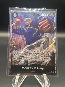 Monkey.D.Garp One Piece A Fist of Divine Speed OP11-095 Alt Art Super Rare - Image 1