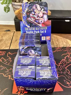 One Piece The Azure Sea’s Seven Double Pack Box Of 4 + Sleeved Blister x 14. - Image 2