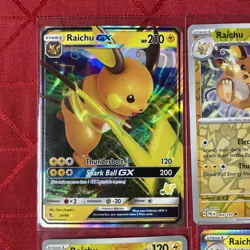 Pokemon Raichu Card Lot of 9 Cards Please See Pictures for Condition - Image 2