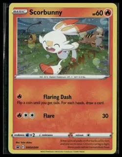 Scorbunny #SWSH244 Cosmos Holo Sword & Shield Promo Cards LP - Image 1