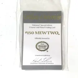 Mewtwo 23k Gold Plated Pokemon Trading Card 1999 - Image 4