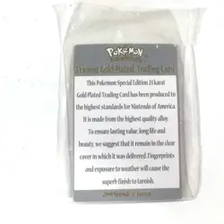 Mewtwo 23k Gold Plated Pokemon Trading Card 1999 - Image 5