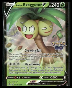 Alolan Exeggutor V #SWSH225 Sword & Shield Promo Cards NM - Image 1