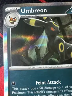 Pokemon TCG Umbreon Holo Rare Prismatic Evolutions Card 059/131 NM Condition - Image 3
