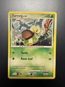 Turtwig 17/17 Pop Series 6 Holo Card Pokemon TCG NM - Image 1