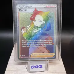 Pokemon Card - Marnie (Rainbow) Sword & Shield Base Set 208/202 Secret Rare 🔥 - Image 1