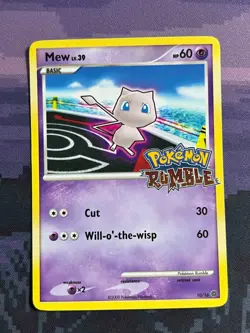 Mew 10/16 RUMBLE Stamped Pokemon TCG Regular Card 2009 Light Play (LP) - Image 1