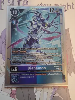 Dianamon Foil Digimon TCG Card BT22-077 NM Condition - Image 2