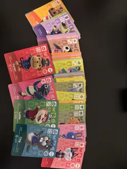 Lot Of 45 Animal Crossing Amiibo And Sanrio Cards - Image 1
