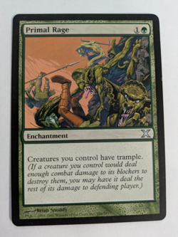 1x Primal Rage - 10th Edition - MTG - LP - Image 1