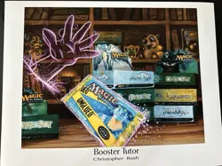 MTG Booster Tutor Art Print From The Family Of Christopher Rush - Image 1