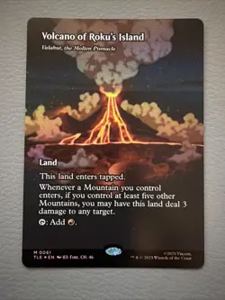 Volcano of Roku's Island - (Borderless) - Avatar: TLE 0061 Foil - Image 1