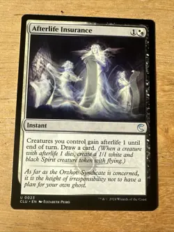 Afterlife Insurance CLU MTG M/NM Uncommon Multi-color Instant Ravnica: Clue TCG - Image 1