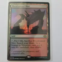 Bloodstained Mire Modern Horizons 3 216 Foil LP MTG Magic the Gathering - Image 1