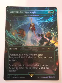 Aeriths Curaga Magic Heroic Intervention Rainbow Foil Secret Lair Drop 1872 MTG - Image 1