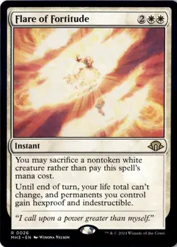 Flare of Fortitude Modern Horizons 3 Normal NM Magic MTG R 26 - Image 1