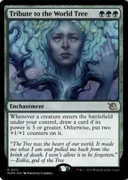 Tribute to the World Tree March of the Machine MTG NM Magic the Gathering 211 - Image 1