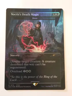 Noctis's Death Magic Damn Rainbow Foil Secret Lair Final Fantasy 1870 NM MTG - Image 1