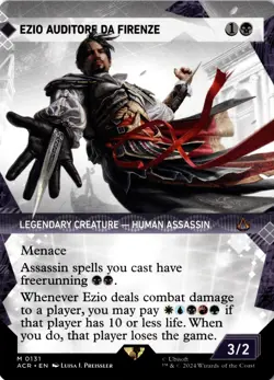Ezio Auditore da Firenze Assassins Creed Showcase MTG NM Magic the Gathering 131 - Image 1