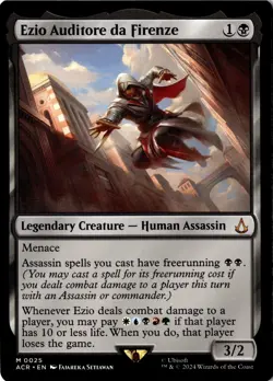 Ezio Auditore da Firenze Universes Beyond Assassins Creed MTG NM 25 - Image 1