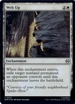 Web Up Marvel's Spider-Man Foil NM Magic MTG C 21 - Image 1