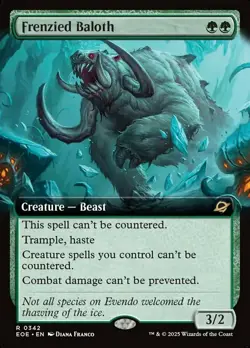 1x Frenzied Baloth ~ Extended Art - Foil NM-Mint, English Edge of Eternities MTG - Image 1