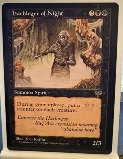 🔥 Harbinger of Night NONFOIL MTG Moderate Play Mirage Reserved List 🔥 - Image 1