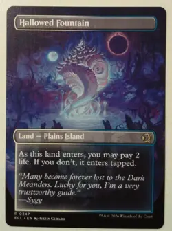 Hallowed Fountain *Borderless Rare* Magic MtG x1 Lorwyn Eclipsed - Image 2