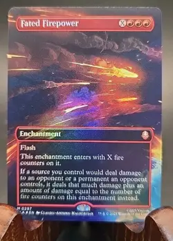 Fated Firepower (Borderless) Avatar: The Last Airbender MTG Foil Near Mint - Image 1