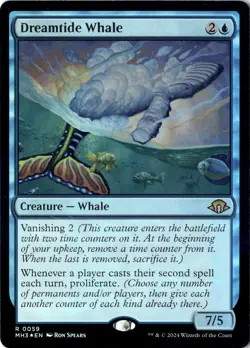 Dreamtide Whale Modern Horizons 3 Foil NM Magic MTG R 59 - Image 1