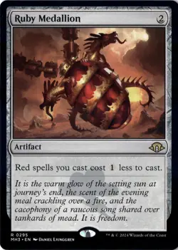Ruby Medallion Modern Horizons 3 Normal NM Magic MTG R 295 - Image 1