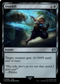 Overkill FINAL FANTASY Foil NM Magic MTG U 109 - Image 1