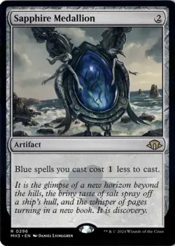Sapphire Medallion Modern Horizons 3 Normal NM Magic MTG R 296 - Image 1