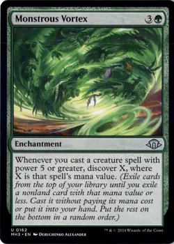 Monstrous Vortex Modern Horizons 3 Normal NM Magic MTG U 162 - Image 1