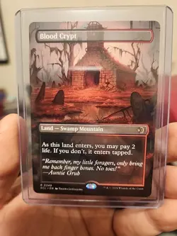 Blood Crypt Borderless Lorwyn Eclipsed MTG - Image 1