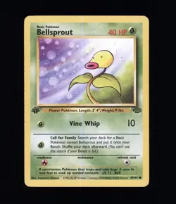 1st Edition BELLSPROUT JUNGLE 49/64 POKEMON NINTENDO TCG - Image 1