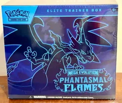 Pokemon Mega Evolution Phantasmal Flames Elite Trainer Box ETB Sealed - Image 1