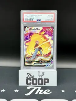 2022 Pokemon Pikachu VMAX TG17/TG30 Swsh Lost Origin Trainer Gallery Holo PSA 10 - Image 1