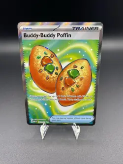 Pokemon TCG Buddy-Buddy Poffin 167/132 Mega Evolutions Secret Rare NM Condition - Image 1