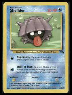 Shellder #54/62 Fossil Pokemon MP - Image 1