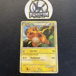 Raichu 30/30 Holo Rare - Pokemon TCG Heartgold & Soulsilver Trainer Kit MP - Image 1